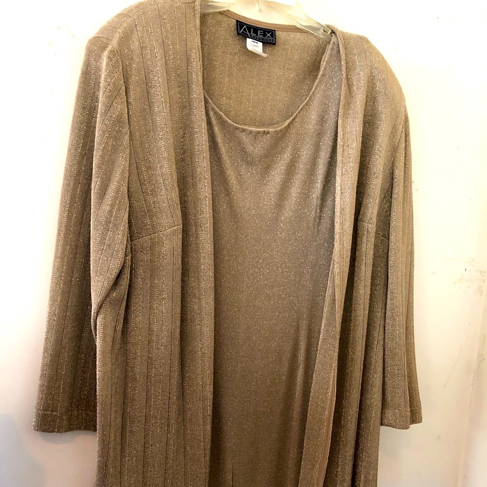 Gold Lame Gown with Jacket